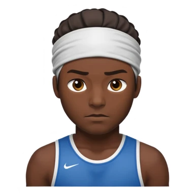 Male Athlete wear headband sticker