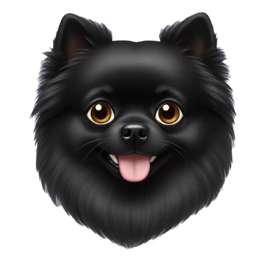 Black Pomeranian  sticker