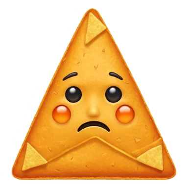 A doritos with sad face sticker