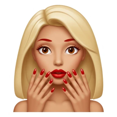 Big lips long nails bestie  sticker