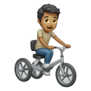 Humain doing a weeling sticker