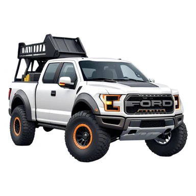 Ford f150 Raptor - Ford (Model Year: 2024) (Iconic colour: White) sticker