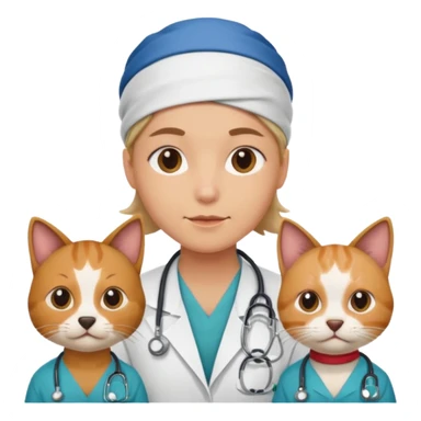doctors with bandanas cat or dog sticker