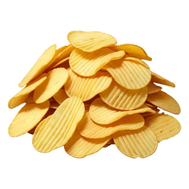 turquise colored potato chips sticker