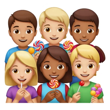 New year Candy children sticker