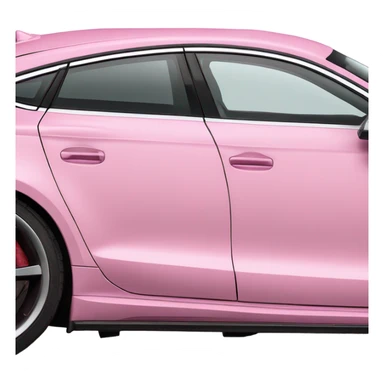 baby pink audi rs7 sticker