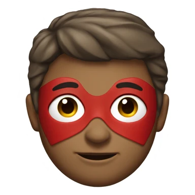 RED SUPERHERO CAPE sticker