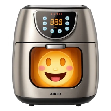 Air fryer Laughing historically sticker