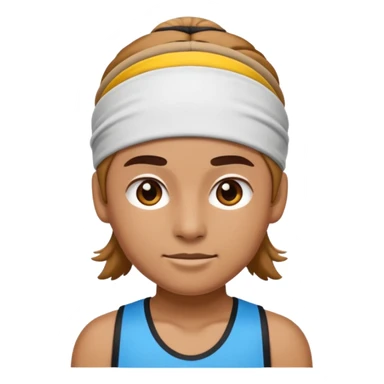 Athleteemoji wear headband sticker