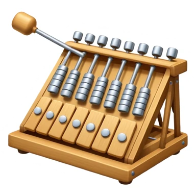 wooden glockenspiel instrument sticker