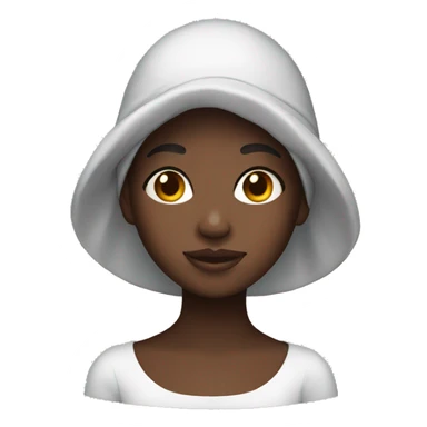 Black girl with bonnet sticker