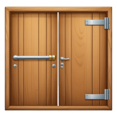 A door opening like logout symbol sticker