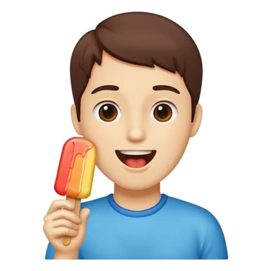 Sucking on popsicle  sticker
