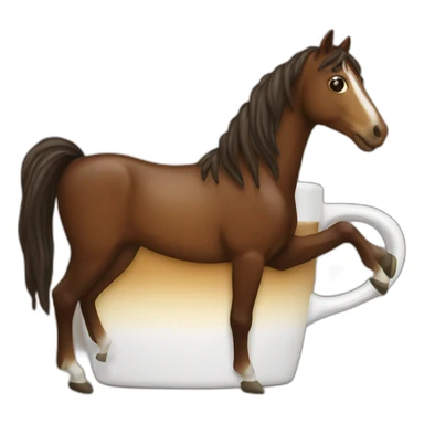 horse coffee sticker
