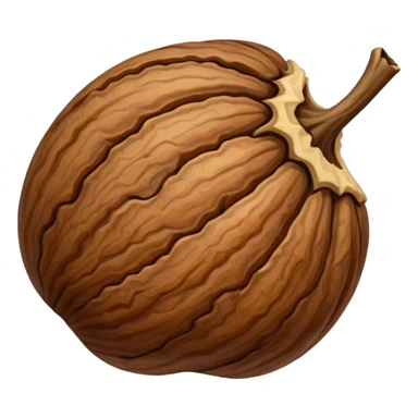 just a plain walnut, no face sticker