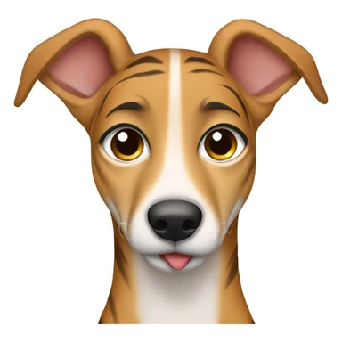 Fawn tiger greyhound crying  sticker