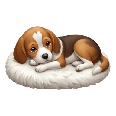 Beagle dog resting room isometir sticker