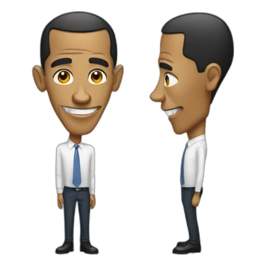 skinny obama sticker