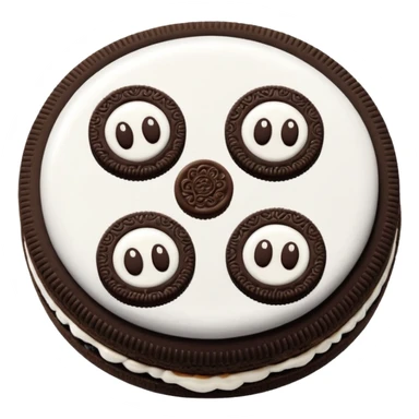 GALLETA OREO, CON OJITOS Y MANOS sticker