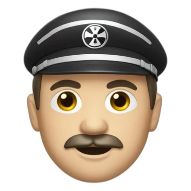 Hitler qui fait de la moto sticker