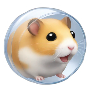Clear plastic hamster tunnels sticker
