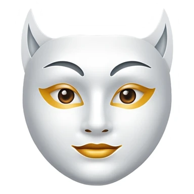 a sheet of white mask pack for face skincare beauty, except on the face, just only product sticker