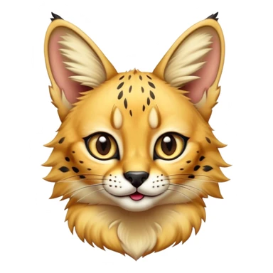 Naughty serval cat sticker