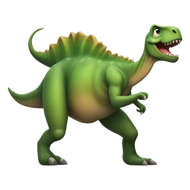 Dinosaur dancing tango sticker