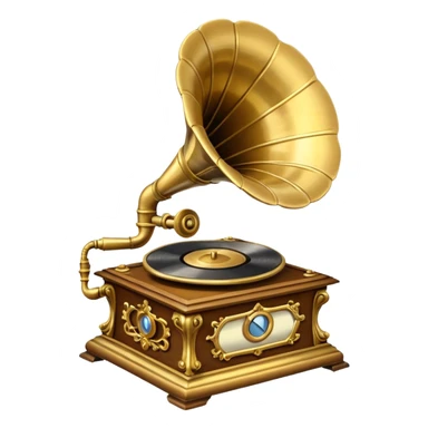 Gramophone sticker