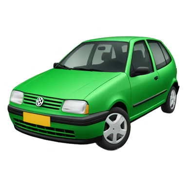 volkswagen polo 6n green sticker