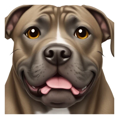 Brindle Staffordshire bull terrier sticker