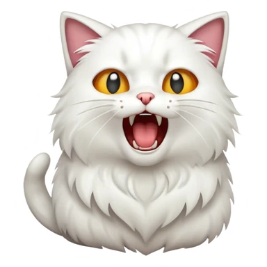 Cat yelling sticker