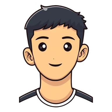 young deaf man sticker