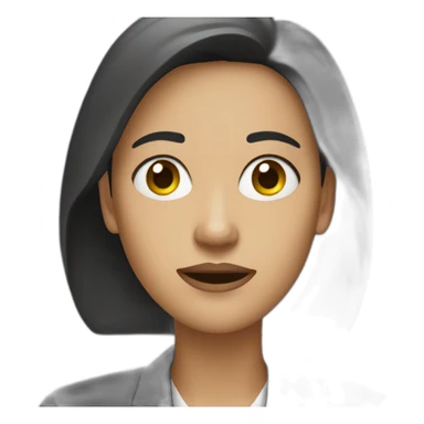 Woman HR-manager Disinterested sticker