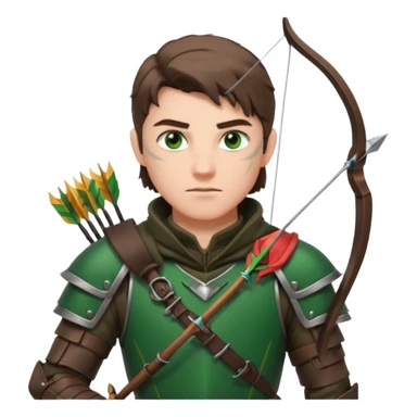 male dnd ranger sticker