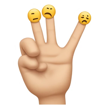 2 und dem E. Beide Gesten werden  mit der Hand gemacht. Das 2-Symbol wird durch das Heben des Zeigefingers und Mittelfingers gebildet, während das E entsteht, indem man  die anderen drei Finger Ringfinger, kleiner Finger und Daumen entsprechend anordnet. sticker