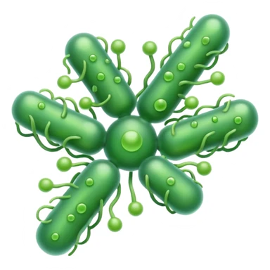 green gut bacteria sticker