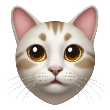 Cat with heart eyes with tung out drooling sticker