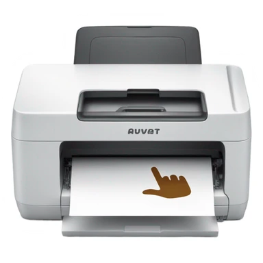 Printer flipping someone off  sticker