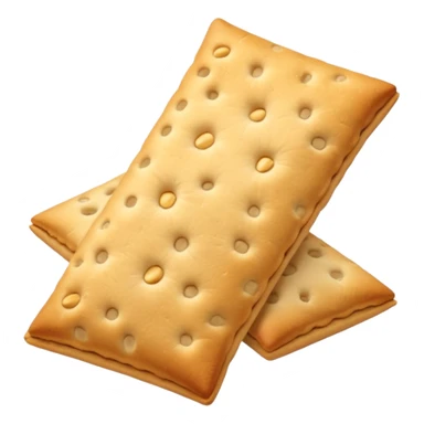 un tas de crackers aux graines bord lisse sticker