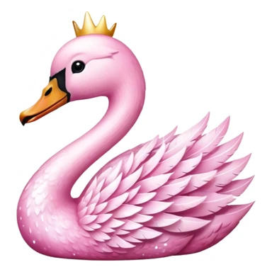 Sparkle Pink Swan sticker