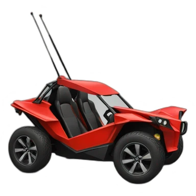 car slingshot polaris red with a black dog inside sticker