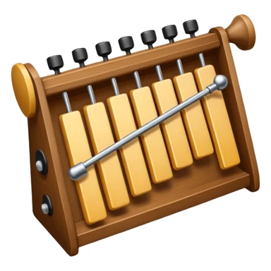 wooden glockenspiel instrument sticker