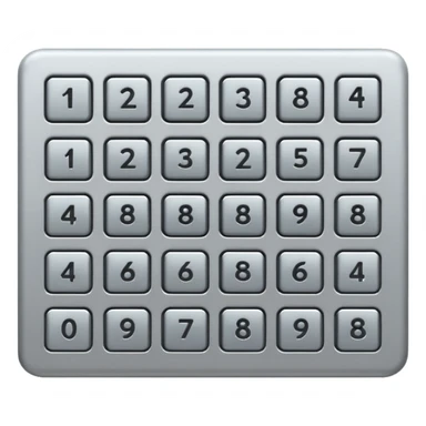 Keypad entry sticker
