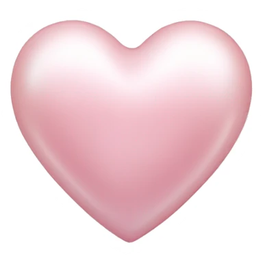 pearl light pink heart sticker