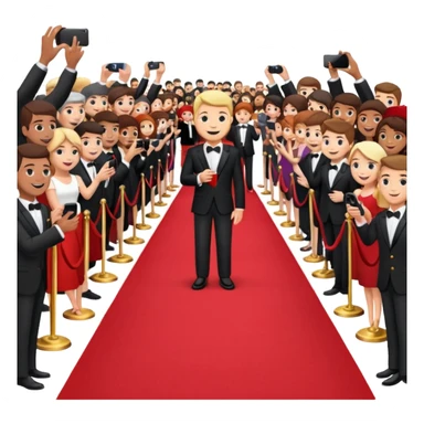 red carpet and crowd sticker