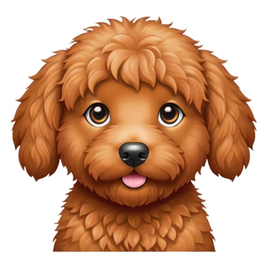 Red goldendoodle sticker