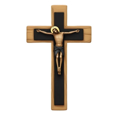 black cross crucifix  sticker
