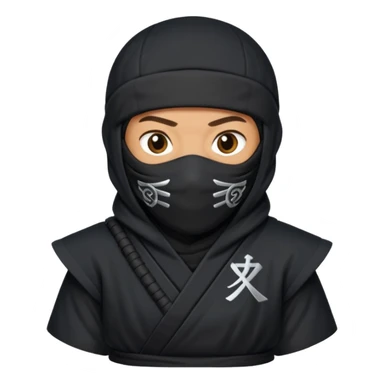 Ninja with MB written on it sticker