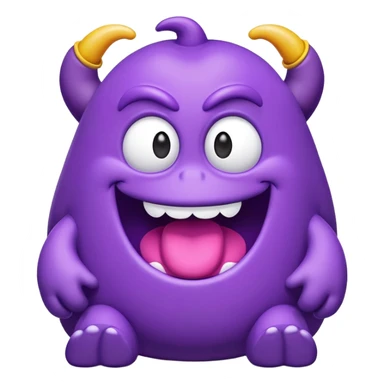 grimace large purple monster from mcdonalds sticker